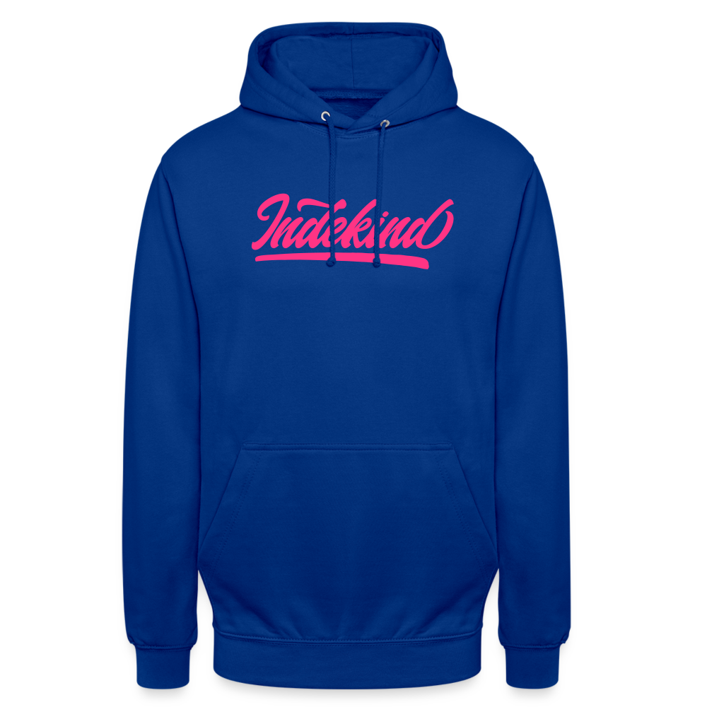 Hoodie | Indekind Neon Pink Klassik | Fü allemoole - Royalblau