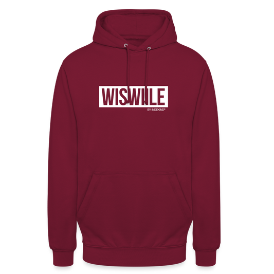 Hoodie | Wiswiile Klassik | Fü allemoole - Bordeaux