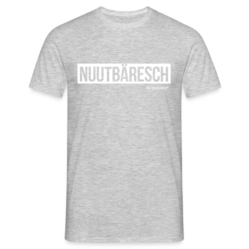 T-Shirt | Nuutbäresch Klassik | Manns-Lüü - Grau meliert