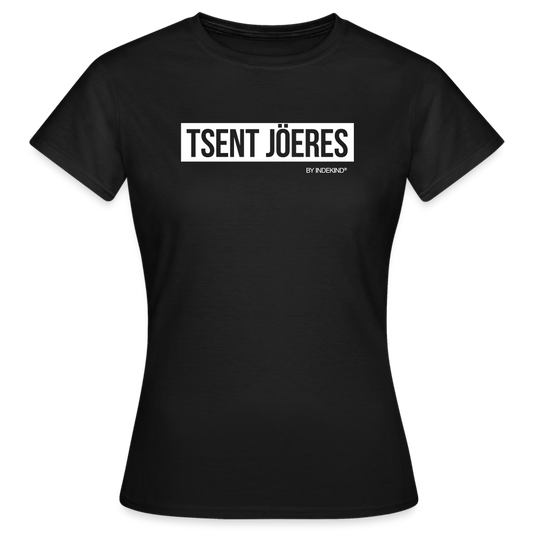 T-Shirt | Tsent Jöeres Klassik | Mädsche - Schwarz