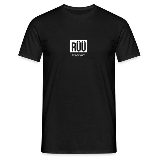 T-Shirt | Rüü Klassik | Manns-Lüü - Schwarz