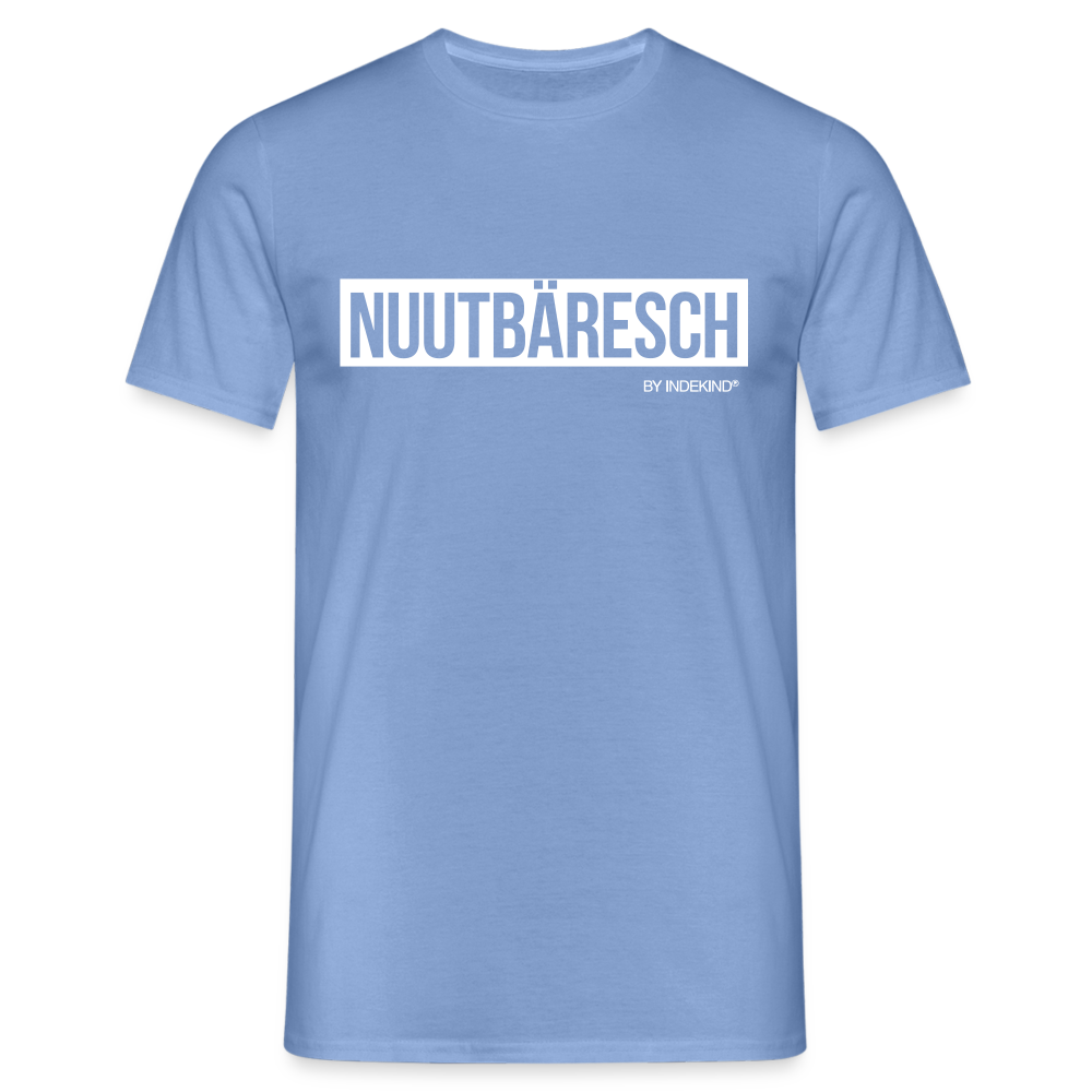 T-Shirt | Nuutbäresch Klassik | Manns-Lüü - carolina blue