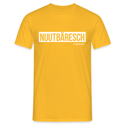 T-Shirt | Nuutbäresch Klassik | Manns-Lüü - Gelb